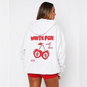 NWT NEW White Fox With Love In the Moment Hoodie size M/L NO OFFERS